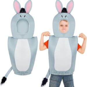 Kids Donkey Costume - Gray and White